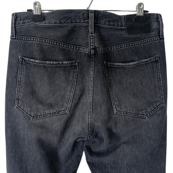 ARITZIA Talula X Agolde High Rise Taper Jeans Raw Hem Black Wash Women’s Size 28 - Picture 8 of 16